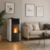 Vzduchová kamna na pelety Anita 12 kW Sannover White